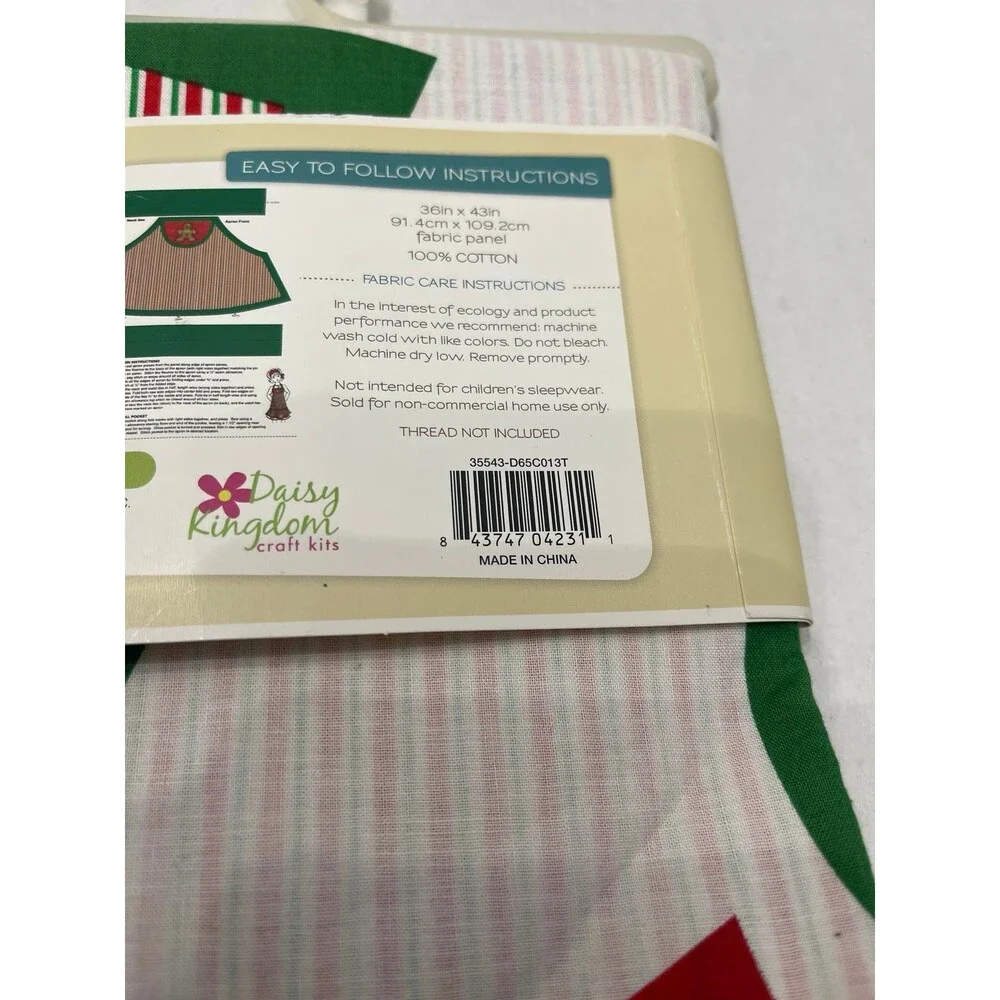 Daisy Kingdom Craft Kits Creative Cuts Me & My Doll Apron Kit New